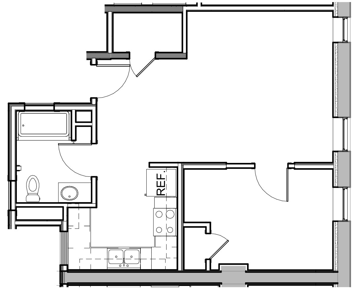 french block apartments floor plan