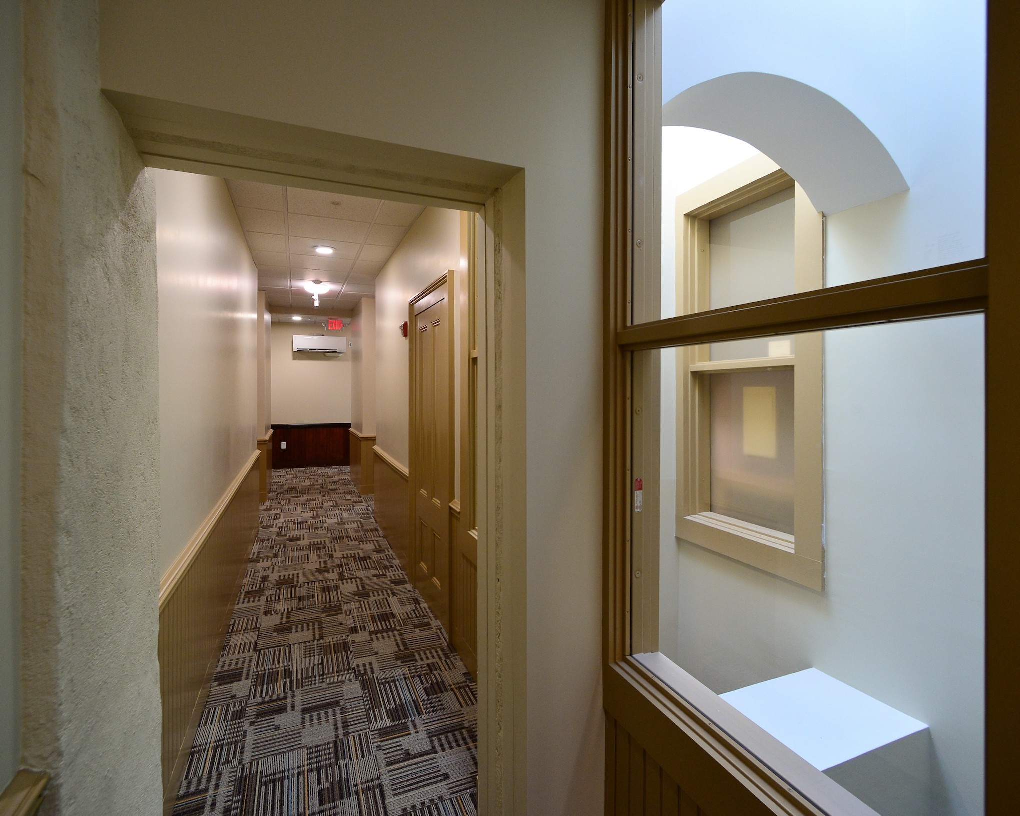hallway inside french block apartments