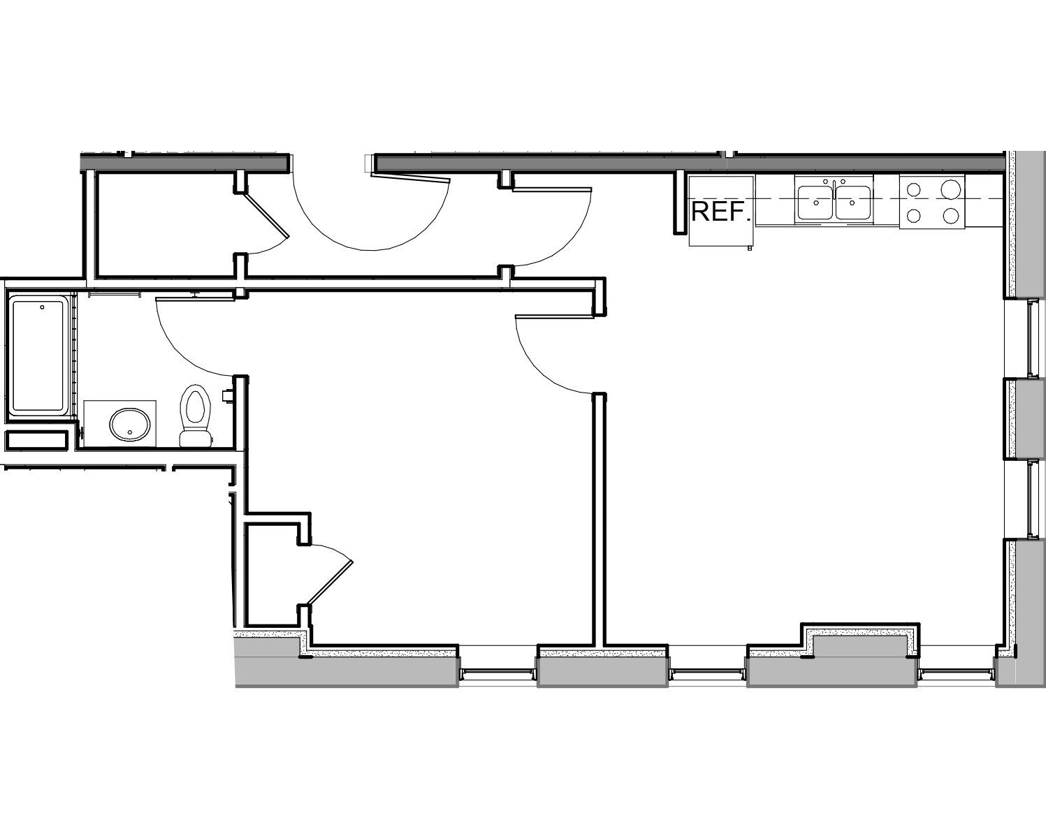 French Block Apartments — Downstreet