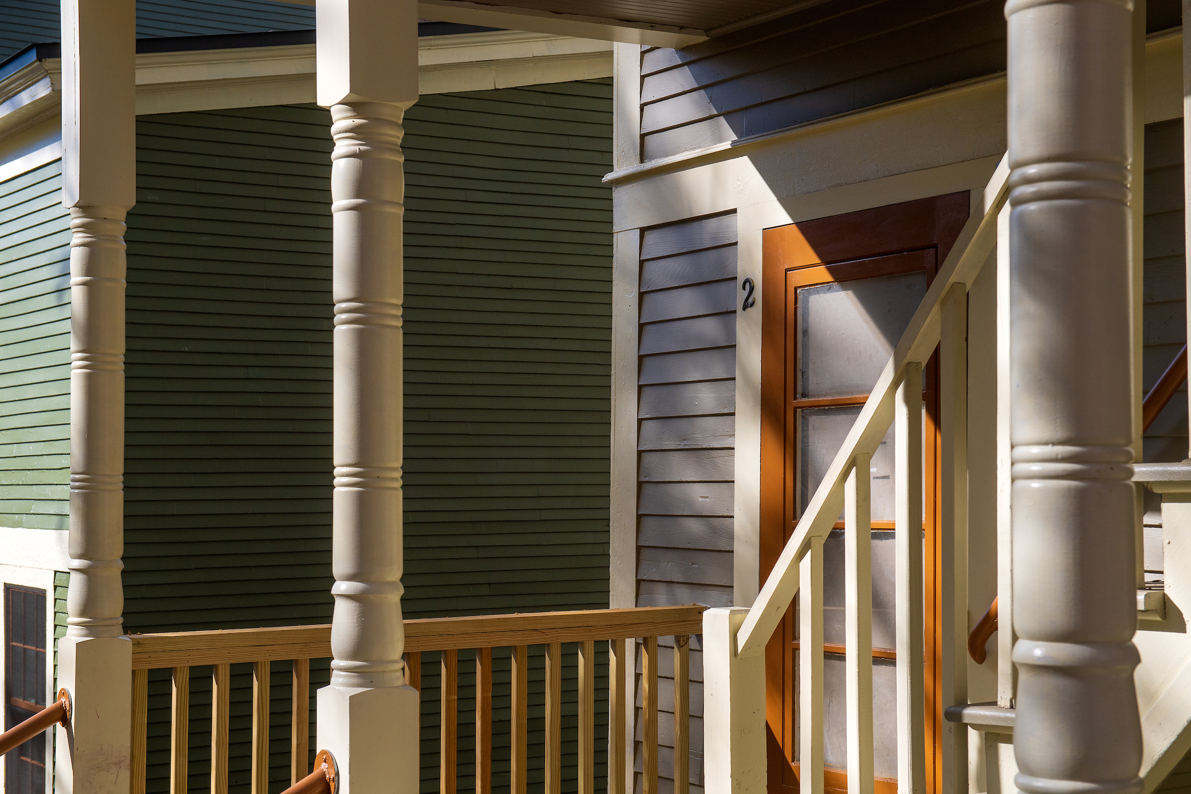 Image of a porch in fall 