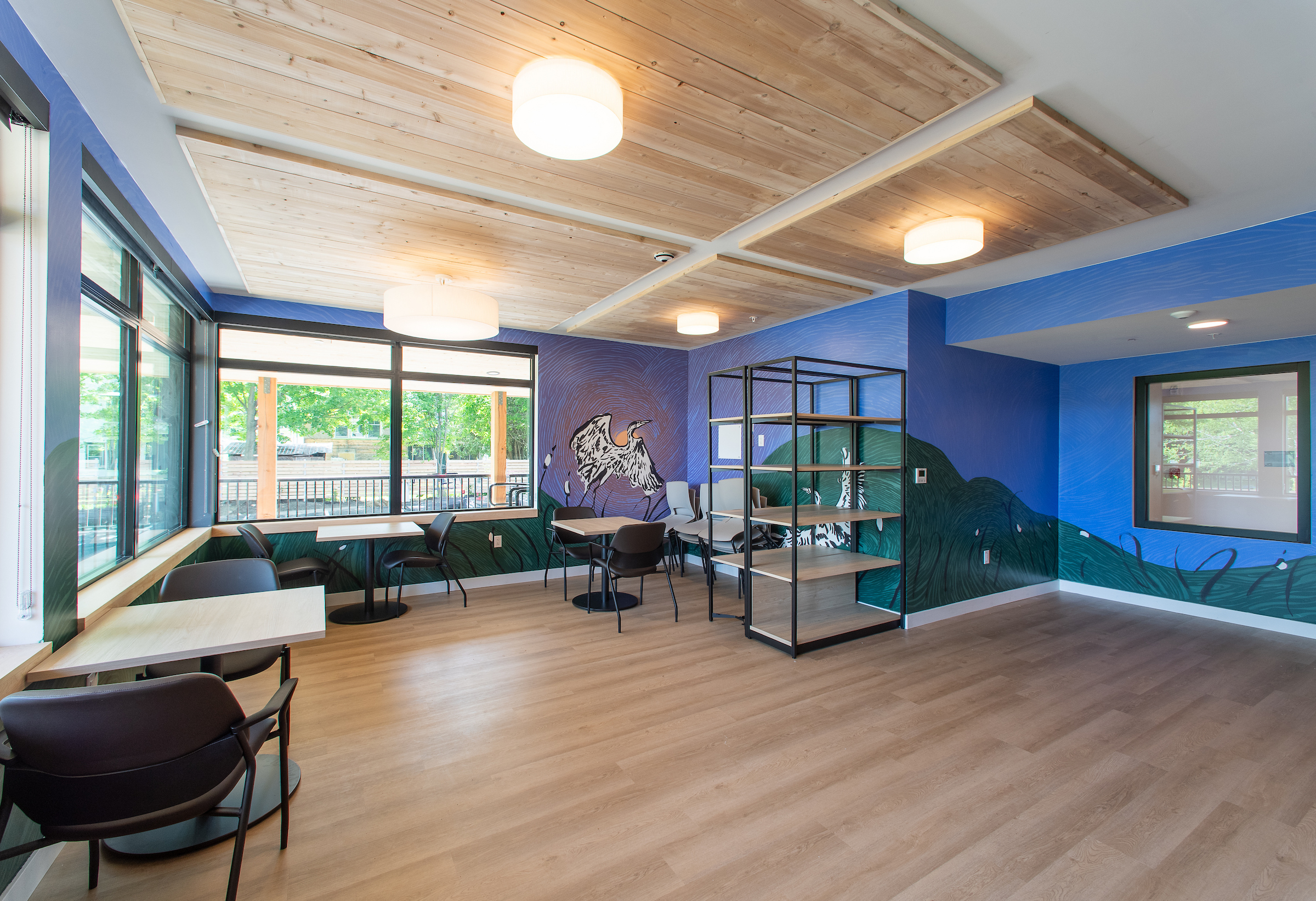 Image of the entire community room at Marsh House